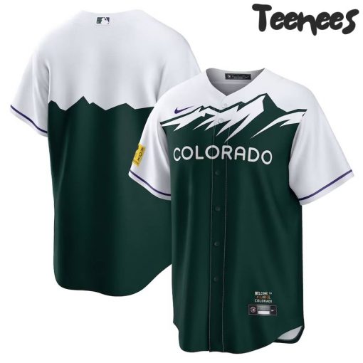 Colorado Rockies Baseball Team Green Baseball Jersey