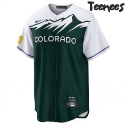 Colorado Rockies Baseball Team Green Baseball Jersey