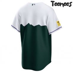 Colorado Rockies Baseball Team Green Baseball Jersey