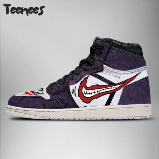 DC Joker Purple Air Jordan 1 Shoes