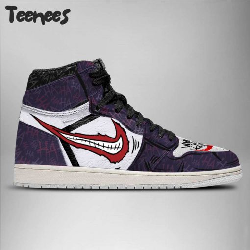 DC Joker Purple Air Jordan 1 Shoes