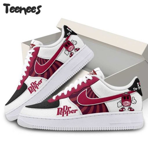 Dr Pepper Red White Air Force 1 Shoes