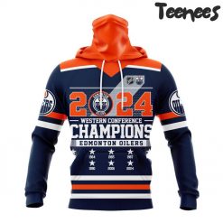 Edmonton Oilers 2024 Western Conference Champions Navy Orange Hoodie