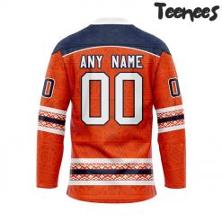 Edmonton Oilers Personalized Native Design Hockey Jersey