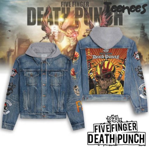 Five Finger Death Punch Hooded Denim Jacket