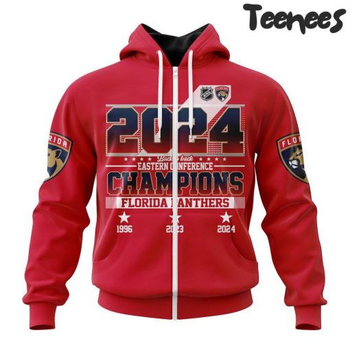 Florida Panthers 2024 Eastern Conference Champions Red Hoodie