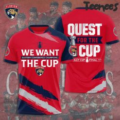 Florida Panthers 2024 Eastern Conference Champions We Want The Cup Tee