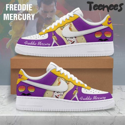 Freddie Mercury Purple Air Force 1 Shoes