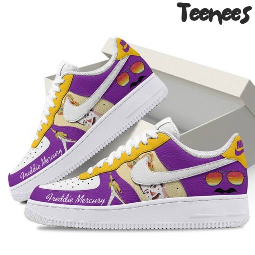 Freddie Mercury Purple Air Force 1 Shoes