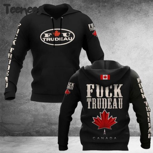 Fuck Trudeau Canada Maple Leaves Hoodie