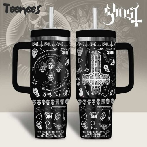 Ghost Band Black Stanley Tumbler