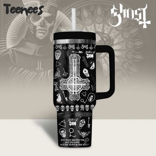 Ghost Band Black Stanley Tumbler