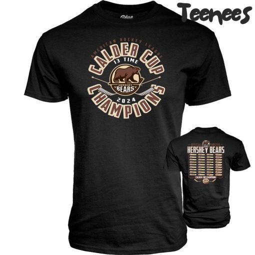 Hershey Bears 2024 Calder Cup Champions Roster T-Shirt