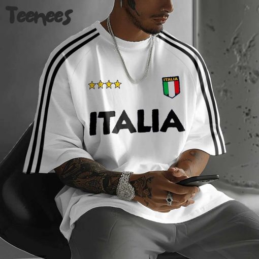 Italian Football Y2K White T-shirt