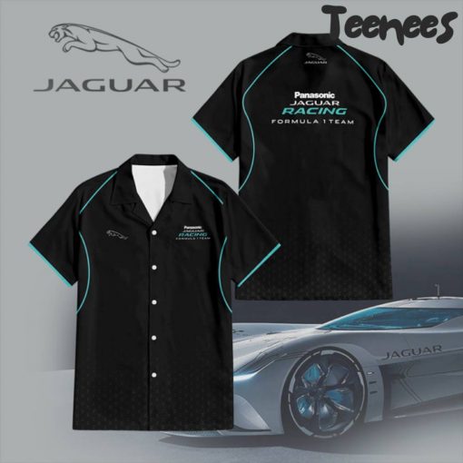 Jaguar Racing F1 Team High Quality Printed Button Up Shirt