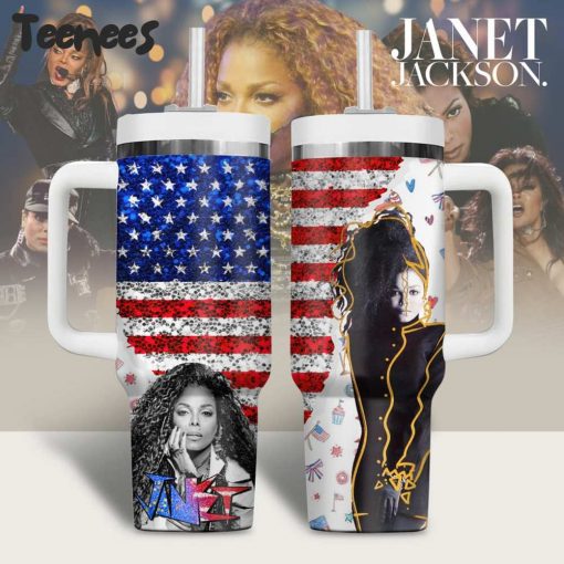 Janet Jackson America Flag Stanley Tumbler