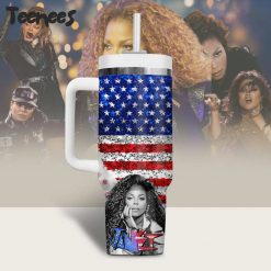 Janet Jackson America Flag Stanley Tumbler