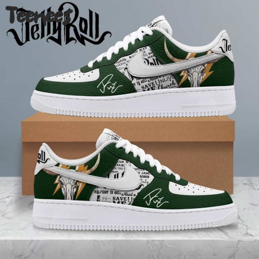 Jelly Roll Dark Green Air Force 1 Shoes