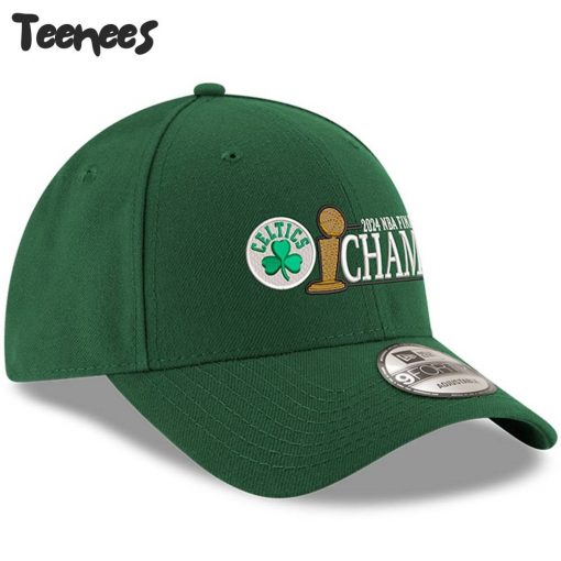 Kelly Green Boston Celtics 2024 Finals Champions Trophy Adjustable Hat