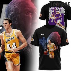 LA Lakers Honoring the Legend Jerry West Black T-Shirt