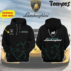 Lamborghini Automobi Black Green Custom Hoodie