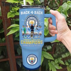 Manchester City Football 4 In A Row Champion Stanley Tumbler