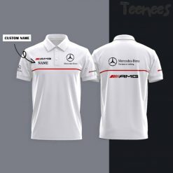 Mercedes Benz AMG White Polo Shirt