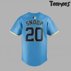 Milwaukee Brewers Snoop Dogg Blue Baseball Jersey