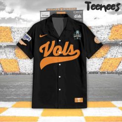 NCAA Tennessee Vollunteers 2024 College World Series Ohama Champions Black Button Shirt