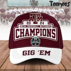 NCAA Texas A&M Aggies 2024 College World Series Ohama Champions Hat