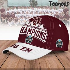 NCAA Texas A&M Aggies 2024 College World Series Ohama Champions Hat