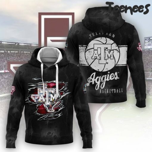 NCAA Texas A&M Aggies Black Basketball Hoodie