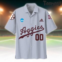 NCAA Texas A&M Aggies Grey Button Shirt