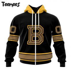 NHL Boston Bruins Black Out Hoodie