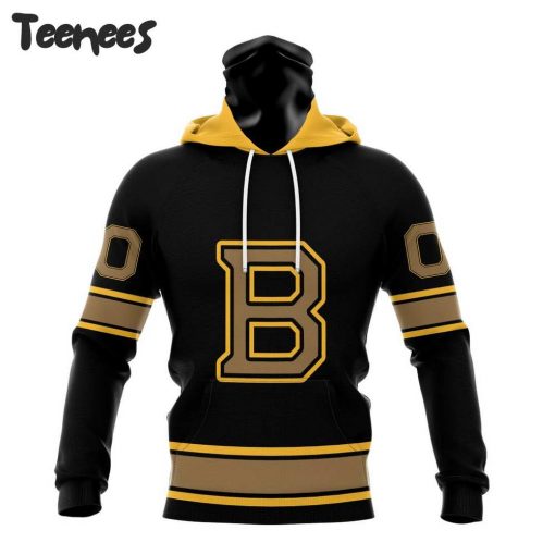 NHL Boston Bruins Black Out Hoodie