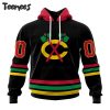 NHL Columbus Blue Jackets Black Out Hoodie