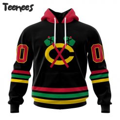 NHL Chicago Blackhawks Black Out Hoodie