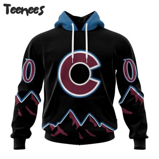 NHL Colorado Avalanche Black Out Hoodie