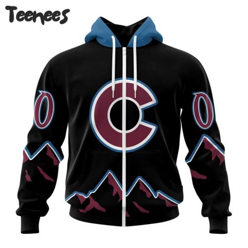 NHL Colorado Avalanche Black Out Hoodie