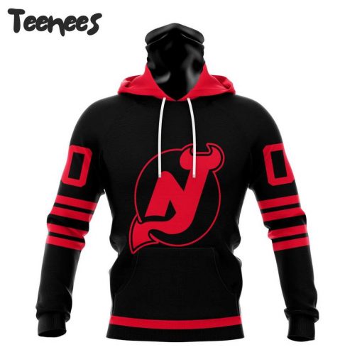 NHL New Jersey Devils Black Out Hoodie