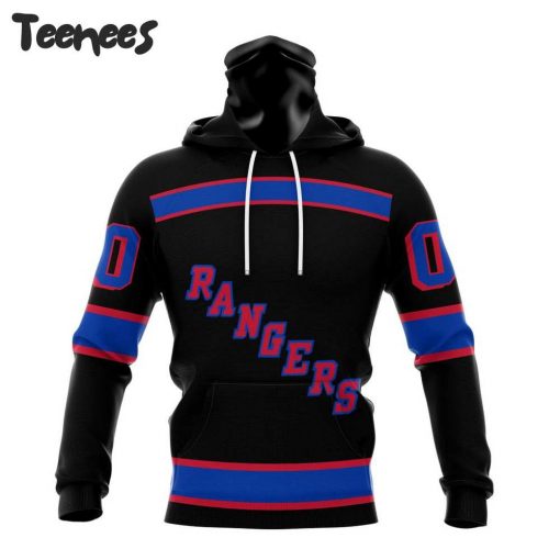 NHL New York Rangers Black Out Hoodie