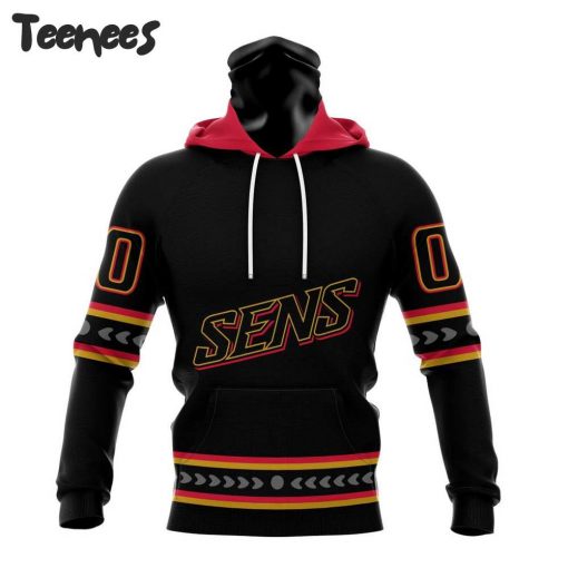 NHL Ottawa Senators Black Out Hoodie