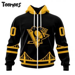 NHL Pittsburgh Penguins Black Out Hoodie