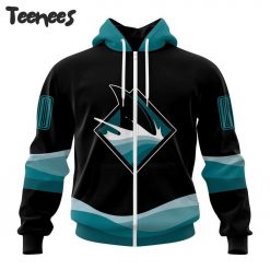 NHL San Jose Sharks Black Out Hoodie