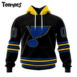 NHL St. Louis Blues Black Out Hoodie