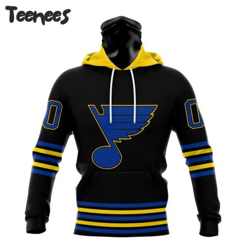 NHL St. Louis Blues Black Out Hoodie