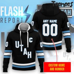 NHL Utah Hockey Club 2024 Personalized Black Hoodie