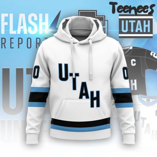 NHL Utah Hockey Club 2024 Personalized White Hoodie