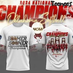 Oklahoma Sooners Four-Peat NCAA Softball Womens College World Series Champions White Shirt