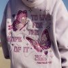 Pink Palm Puff To “Live For the Hope of it All” Heather White Hoodie